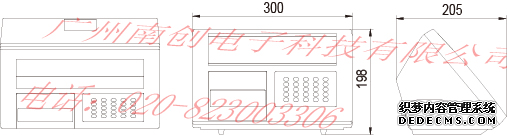 XK3190-DS5s稱重顯示器產(chǎn)品尺寸