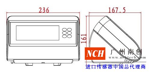  耀華XK3190—A27E臺(tái)秤儀表產(chǎn)品尺寸